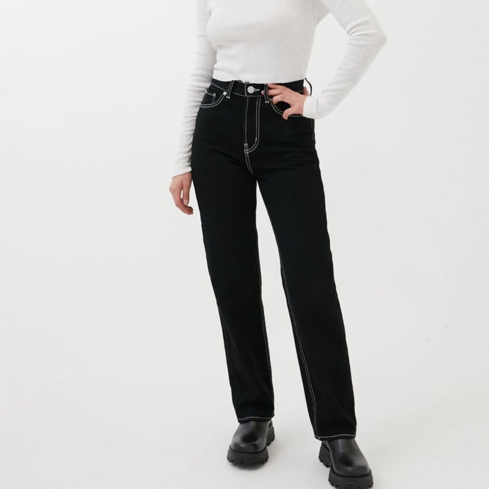 Urban Outfitters High Waisted Black Cowboy Jeans